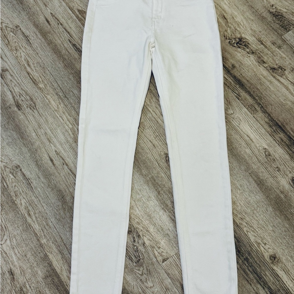 NEW KANCAN White High Rise Ankle Skinny Denim Jeans - Size 26 (Size 2/4) - Picture 2 of 6